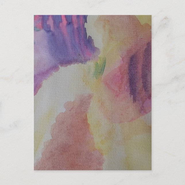 Coral Reef Abstrakt Art Postkarte (Vorderseite)