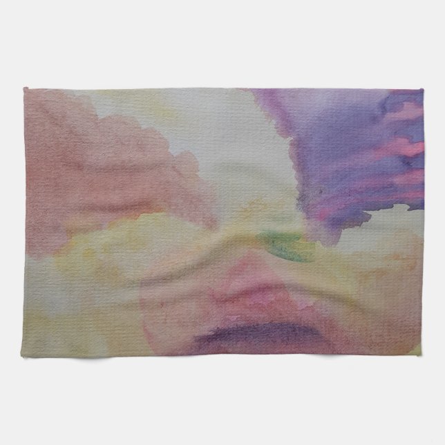 Coral Reef Abstrakt Art Teetuch Geschirrtuch (Horizontal)
