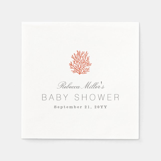 Coral Reef Baby Dusche Serviette (Vorderseite)
