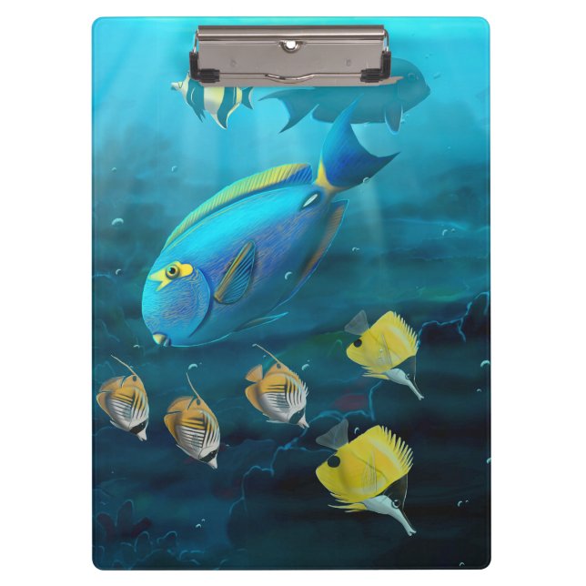Coral Reef clipboard Klemmbrett (Vorderseite)