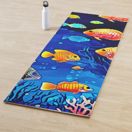 Coral Reef Fish Art Yogamatte