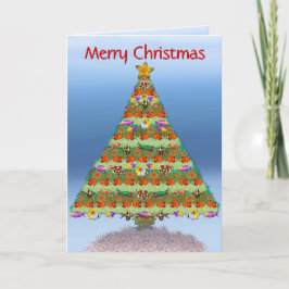 Coral Reef Fish Weihnachtskarte Feiertagskarte