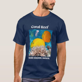 Coral Reef Marine Life Blue T - Shirt
