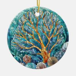 Coral Reef Mosaik Art Keramik Ornament