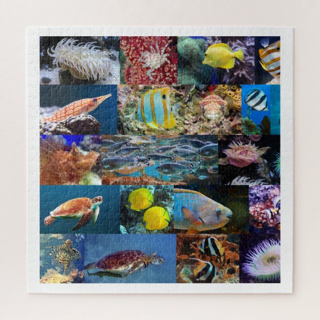 Coral Reef Ocean Fish Animals, Alter 11, 676 Stück Puzzle (Vertikal)