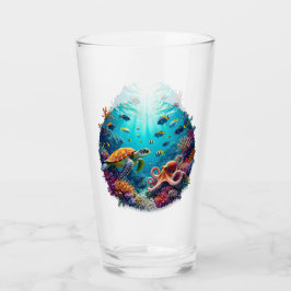 Coral Reef Vignette Glas