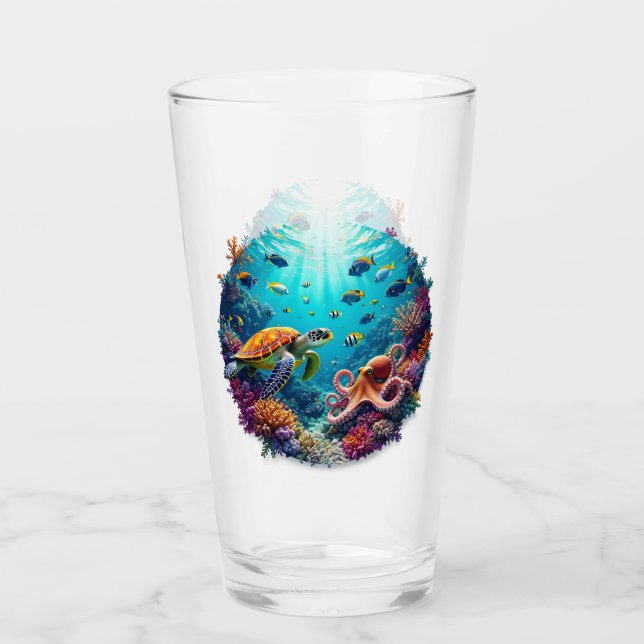 Coral Reef Vignette Glas (Vorderseite)