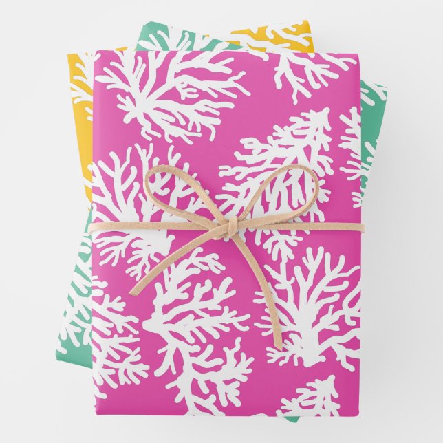 Coral Reefs Beach Summer Wedding Geschenkpapier Set (Beispiel)