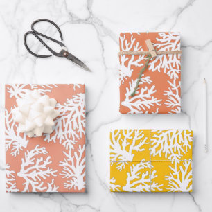 Coral Reefs Beach Summer Wedding Geschenkpapier Set