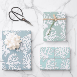 Coral Reefs Beach Summer Wedding Geschenkpapier Set