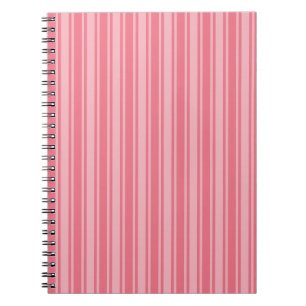 Coral rosa Candy Streifen Notizblock