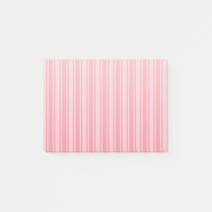 Coral rosa Candy Streifen Post-it Klebezettel