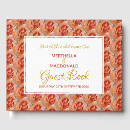 CORAL ROSE Christlich Scripture Patriotic Wedding Gästebuch