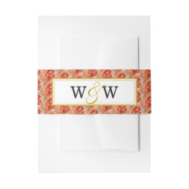 CORAL ROSE Elegante Blumengeflechte Christlich Einladungsbanderole