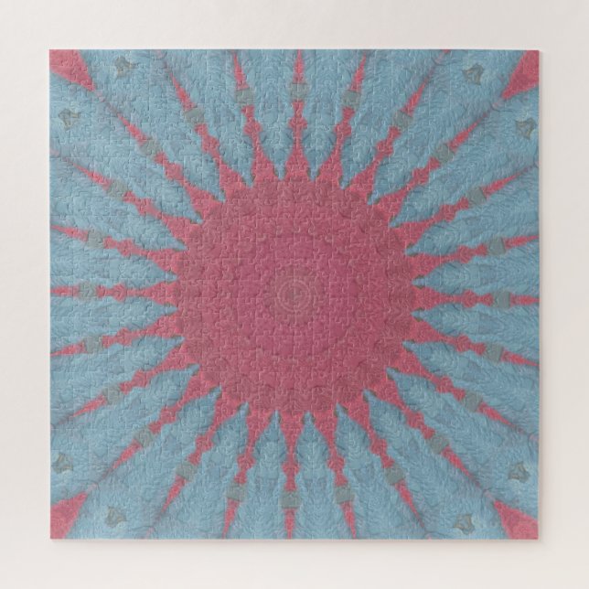 Coral Rose Starburst Puzzle (Vertikal)