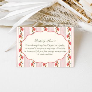 Coral Sage Blush Hütte Brautparty Begleitkarte