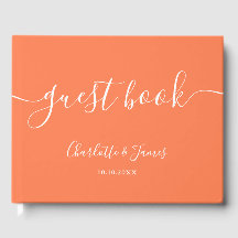 Coral Signature Script Wedding
