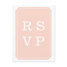 Coral Simply Elegant Wedding UAWG Postcard