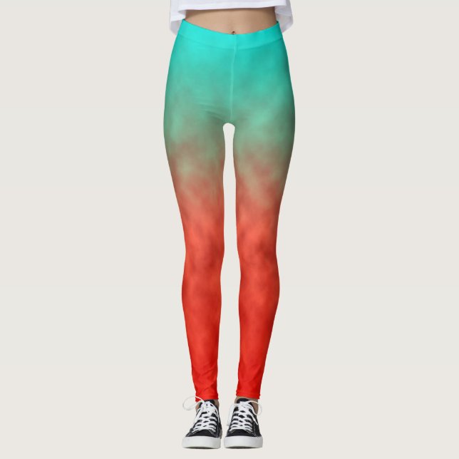 Coral Sky Memory Leggings (Vorderseite)