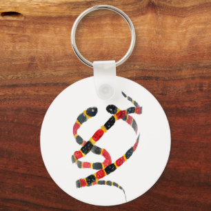 Coral Snake Art Schlüsselanhänger