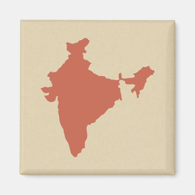 Coral Spice Moods Indien Magnet (Vorne)