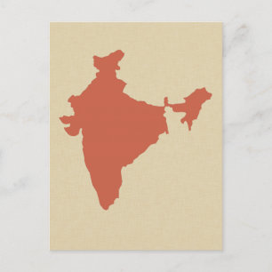 Coral Spice Moods Indien Postkarte
