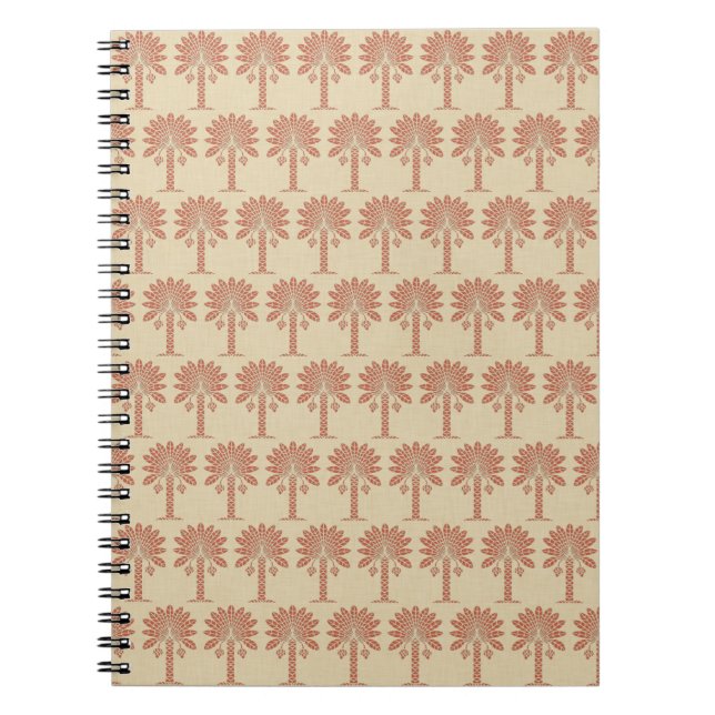 Coral Spice Moods Palm Notizblock (Vorderseite)