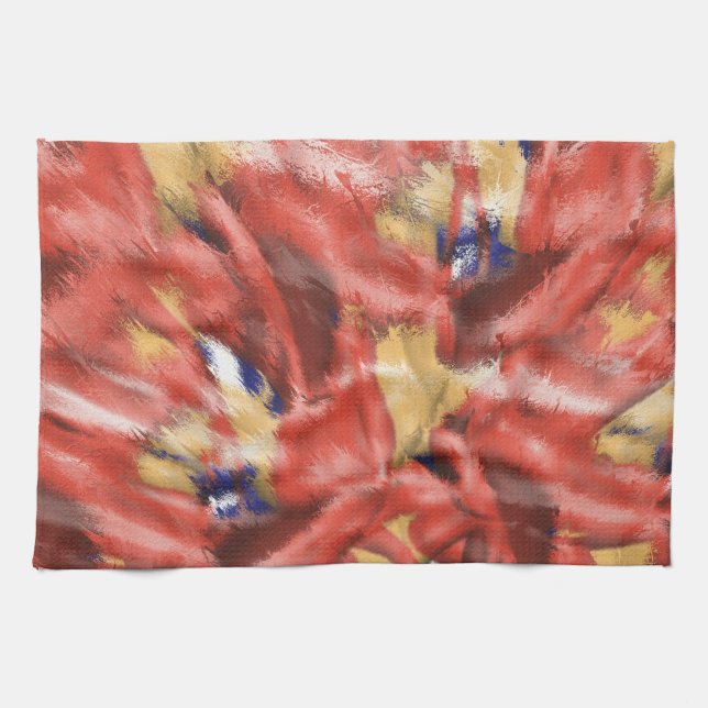Coral Splash Design Küchentuch (Horizontal)