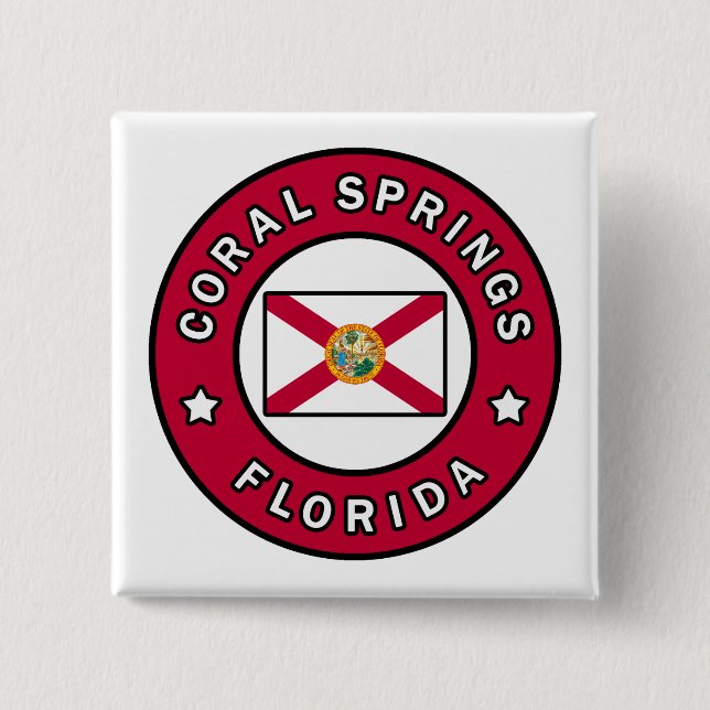 Coral Springs Florida Button (Vorderseite)