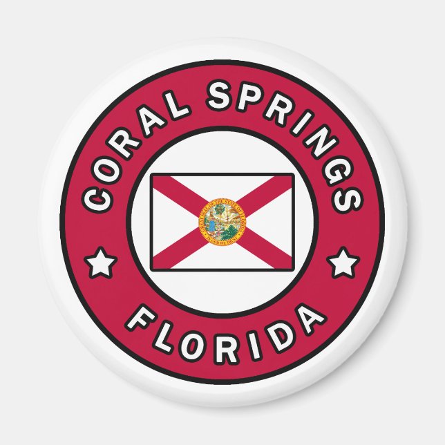 Coral Springs Florida Magnet (Vorne)