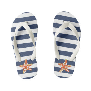 Coral Starfish ⎢ Kids Flip Flops