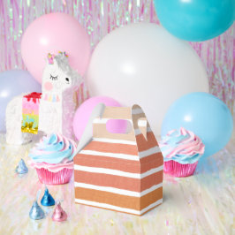 Coral Stripes Orange Streifen Geschenkschachtel