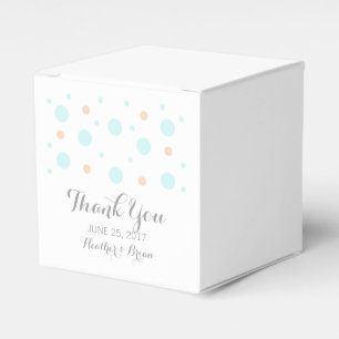 Coral Turquoise Confetti Gastgeschenk Hochzeit Box Geschenkschachtel