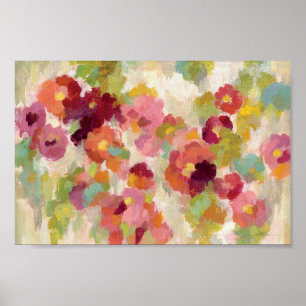 Coral und Emerald Garden Poster