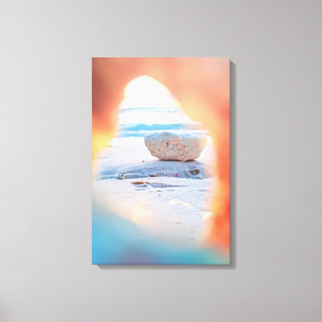Coral View Beach Canvas Print Leinwanddruck (Vorderseite)