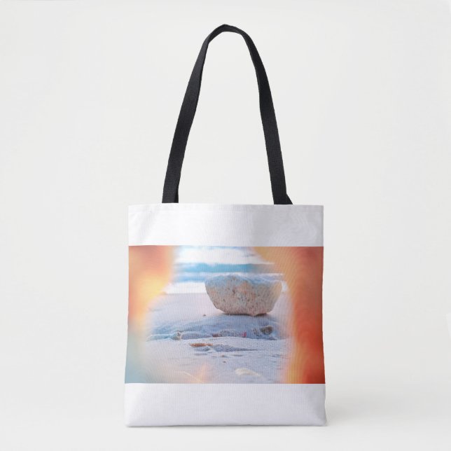 Coral View Beach Tote Bag (Vorderseite)