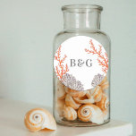 Coral Watercolor Beach Moderne Gastgeschenk Hochze Runder Aufkleber<br><div class="desc">Ein modernes monogramm Korallenhochzeitdesign. Ein Stranddesign,  das Aquarellkorallen verwendet,  um ein elegantes Hochzeitsdesign im Sommer zu schaffen. Ein bezauberndes Design aus Korallen und Grauen tropischen Stränden mit klassischer Schrift-Typografie. Ein elegantes Küstenstrand Thema Gastgeschenk Hochzeit Aufkleber Design mit modernen Elementen. Auch die passenden Korallenhochzeiten und andere Schreibwaren sind verfügbar.</div>