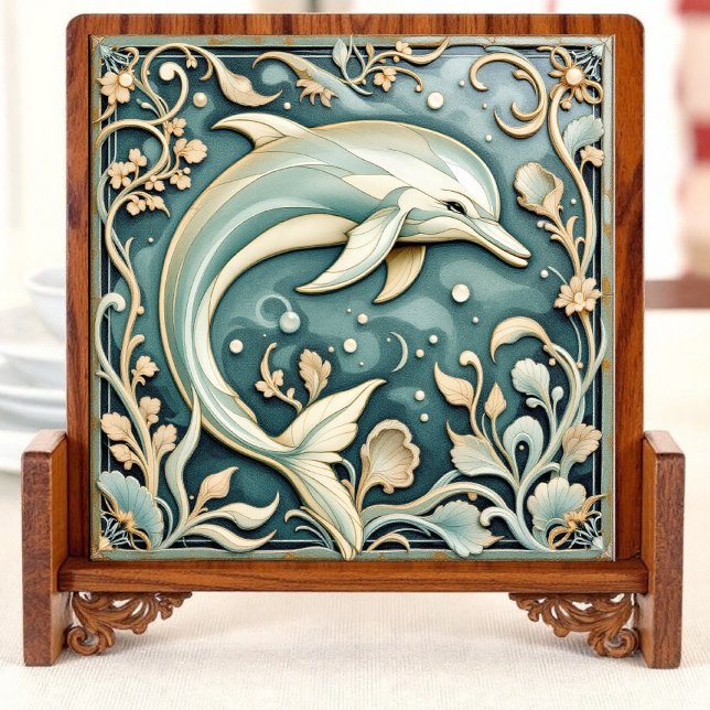 Coral Wave Elegance verlassen Fliese (Von Creator hochgeladen)