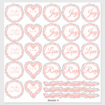 Coral Woodsy Wedding Sortiment 1 Die Vinyl schneid