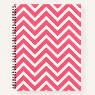Coral Zickzack Notebook Notizbuch