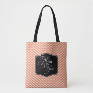Coral Zickzack Stripes Mama des Jahres