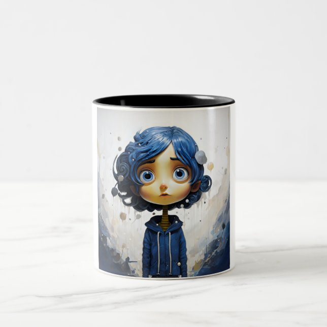 Coraline-Tasse Zweifarbige Tasse (Mittel)
