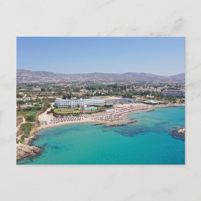 Corallia Beach Paphos, Zypern Postkarte (Vorderseite)
