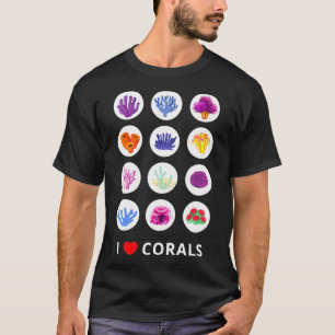 Corals Lovers Coral Reef Aquarist Reefer Aquarium T-Shirt