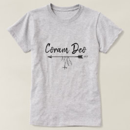 "Coram Deo" im Lateinischen (in Gegenwart Gottes) T-Shirt