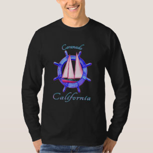Coranado California Segelboot Segeln Urlaub Naut T-Shirt