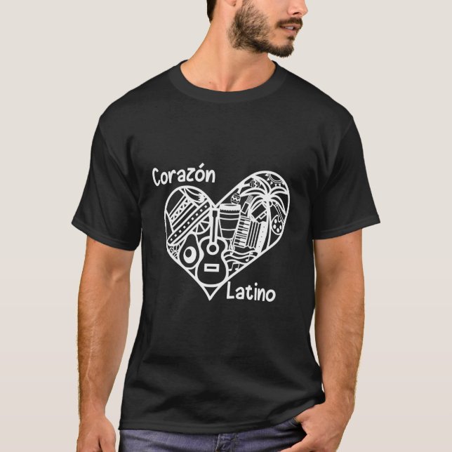 Corazã ³ N Latino T-Shirt (Vorderseite)