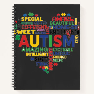 corazon autismo notizbuch