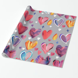 Corazones Abstractos Geschenkpapier