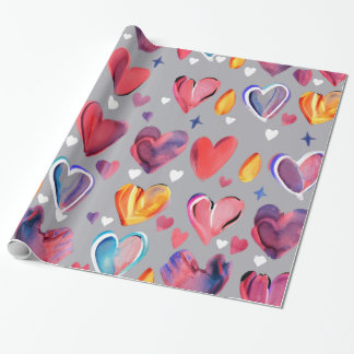 Corazones Abstractos Geschenkpapier